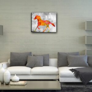 'Liepsnojantis žirgas' tapyba ant drobės