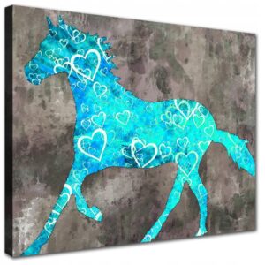 'Mėlynas žirgas' tapyba ant drobės