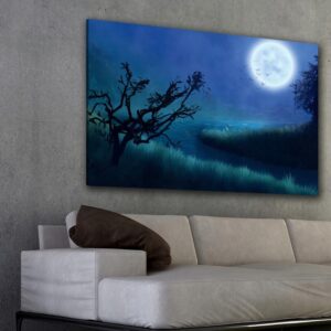'Mėnulio peizažas' tapyba ant drobės