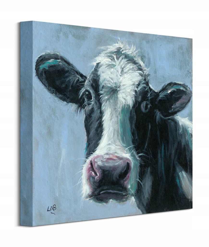 'Neženklinta karvė' tapyba ant drobės