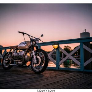 'BMW R100 motociklas' paveikslas ant drobės