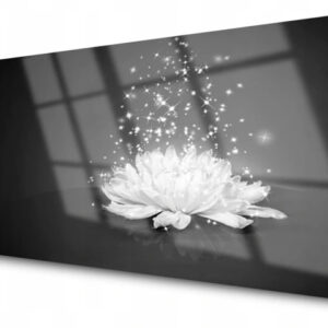 'Flower plant' paveikslas ant stiklo