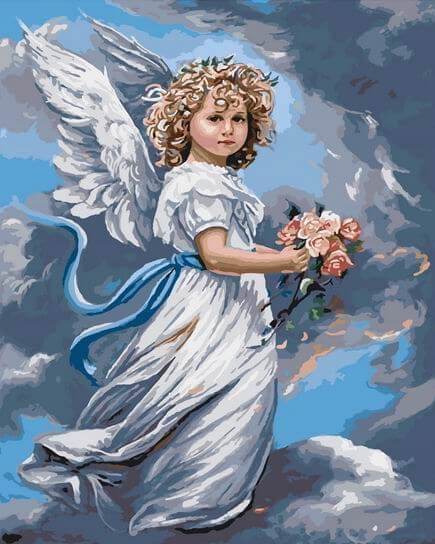 'Mylimas angelas' 40x50 tapyba pagal skaičius