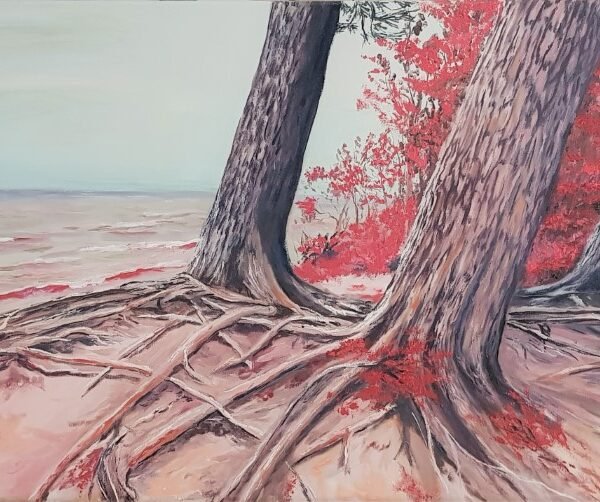 'Trys sesės' 100cm x 50cm ranka tapytas paveikslas