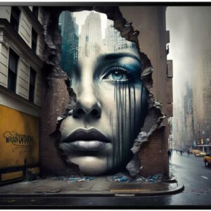 'New York Street Art Surrealizm' 200x140cm paveikslas ant drobės