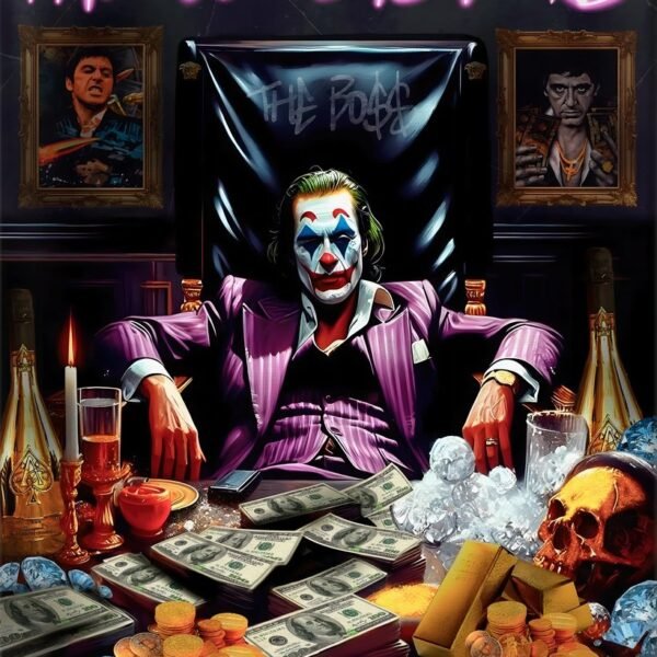 'Joker The World is Yours' paveikslas ant drobės 'Joker The World is Yours' paveikslas ant drobės