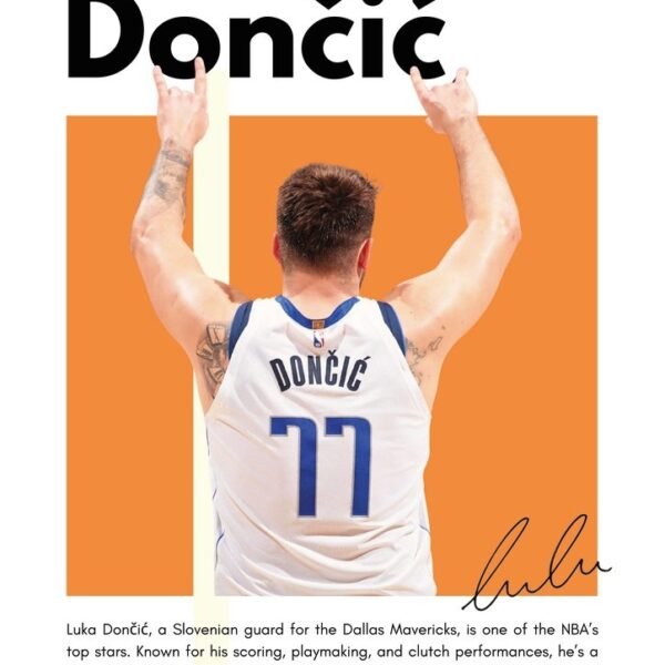 'Luka Doncic' paveikslas ant drobės