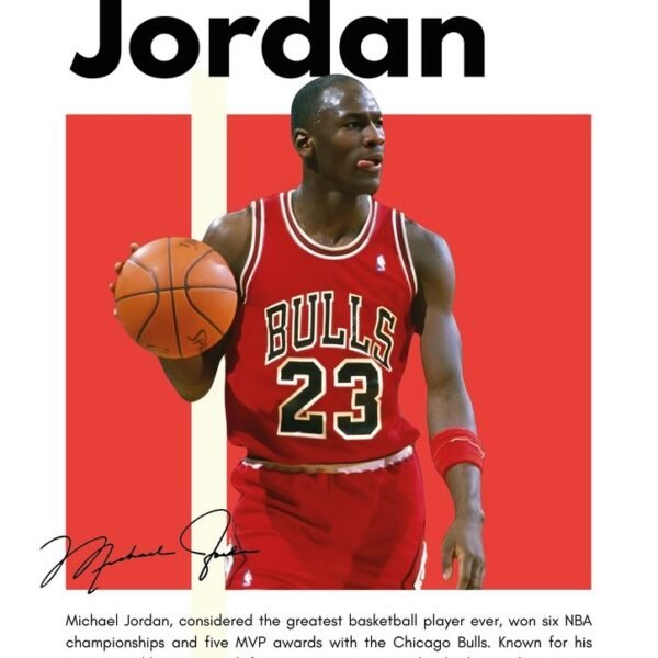 'Michael Jordan 1963' paveikslas ant drobės