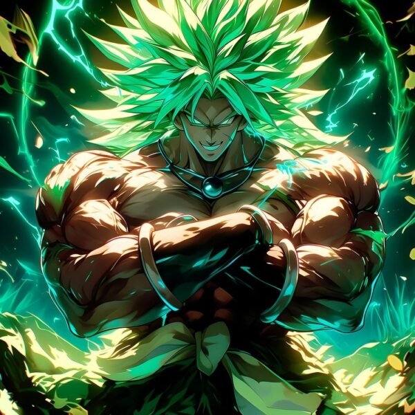 'Galingasis Broly' paveikslas ant drobės 'Galingasis Broly' paveikslas ant drobės